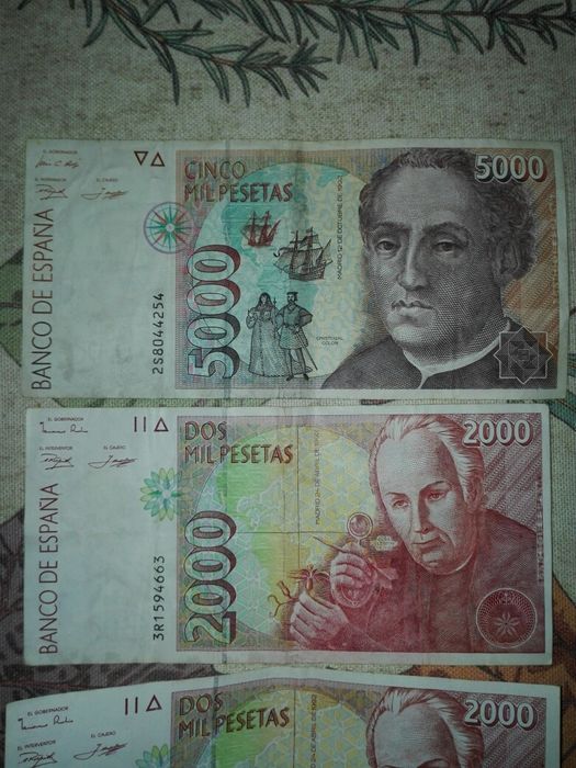 Notas espanholas usadas