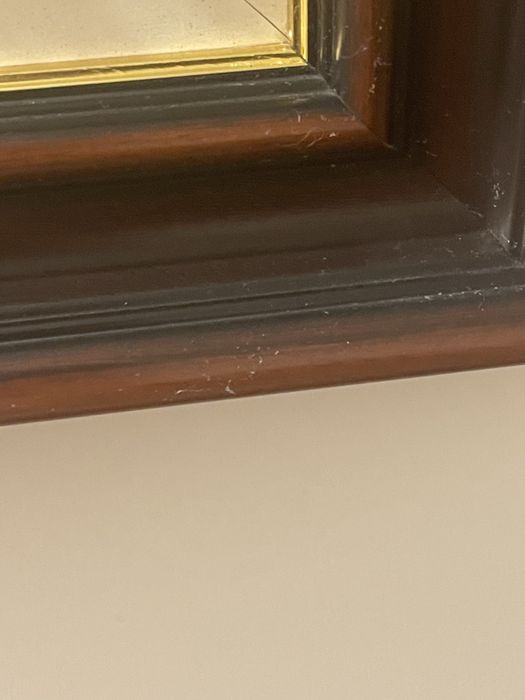 Quadro Grande Rosas Porcelana - Capodimonte