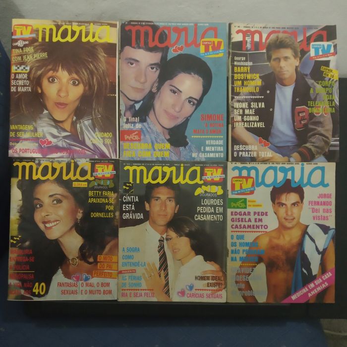42 revistas MARIA, anos 80 (l)