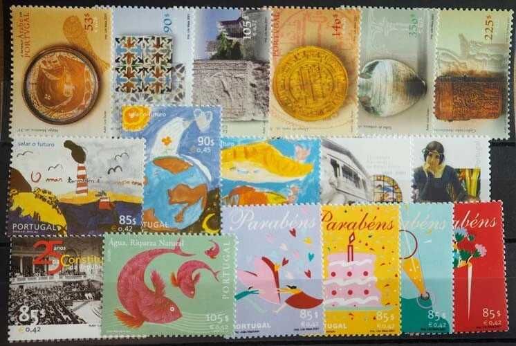 Selos Portugal-2001-Novos-Ver Imagens e Ler Descrição.
