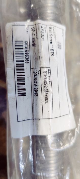 Śruba kulowa z nakrętką THK BTK2505