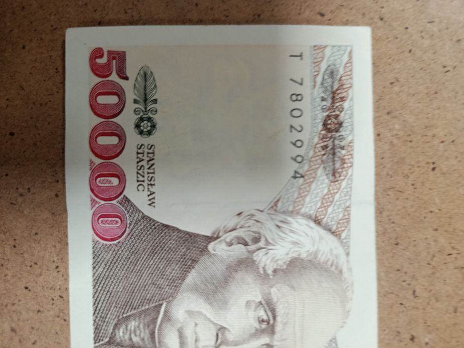 Banknot z 50 000 zł z 1993 roku
