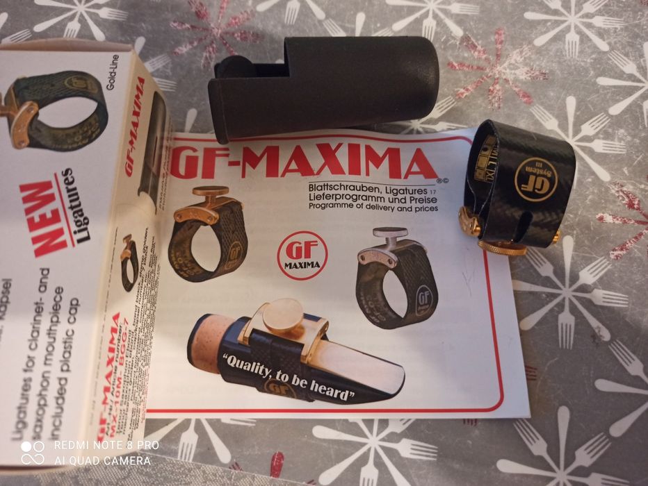 Ligatura ustnik ebonit tenor