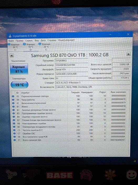 Ідеальний SSD накопичувач Samsung 870QVO 1 ТБ SATA 2.5"