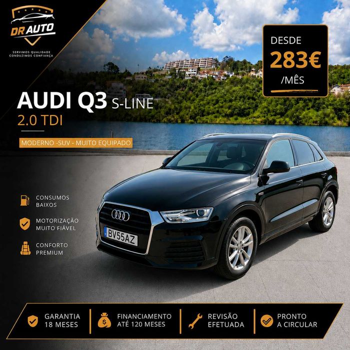 AUDI Q3 2.0 TDI • S LINE • SUV *Desde 283€ / MêS*