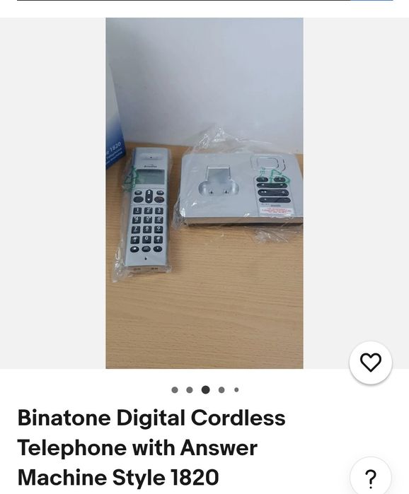 Cyfrowe telefony bezprzewodowe Binatone 1820 Nowa Niższa Cena