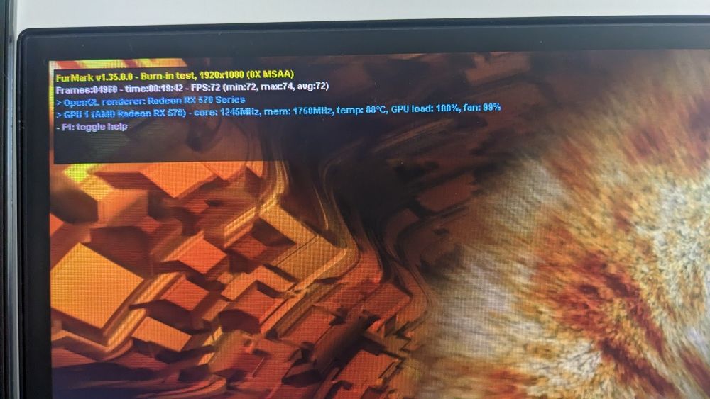 Відеокарта ASUS ROG strix 570 4gb gaming, робоча