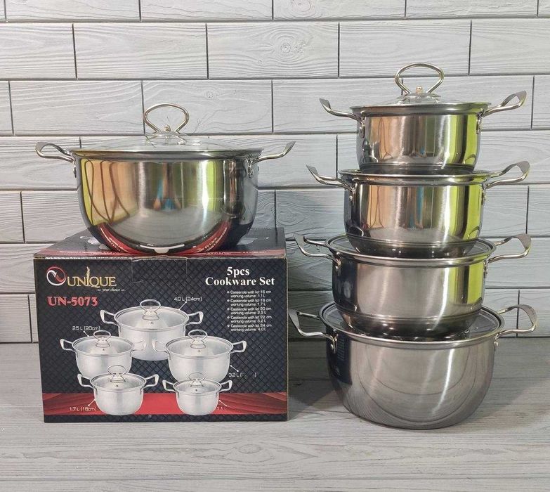 Набор посуды‼️ Набор каструль 5шт‼️ Набір посуду каструль з кришками
