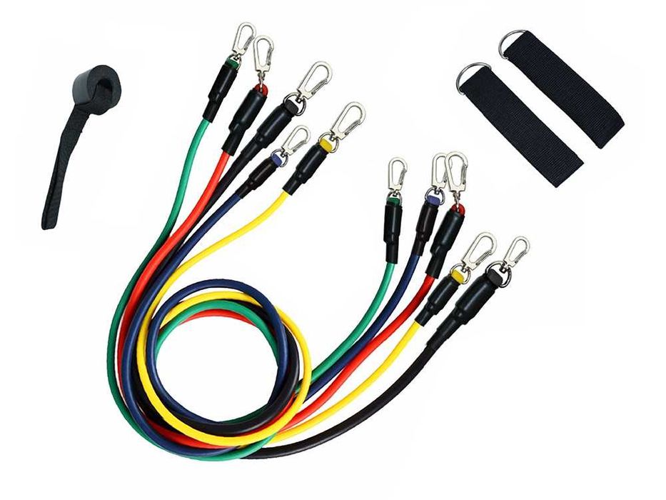 Gumy DO ĆWICZEŃ Zestaw 5 GM OPOROWYCH Trening Taśmy FITNESS Ekspander