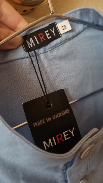 Чоловіча сорочка з натурального льону роміру М