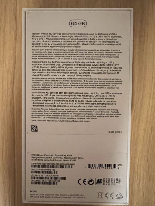 Iphone XS 64GB space grey