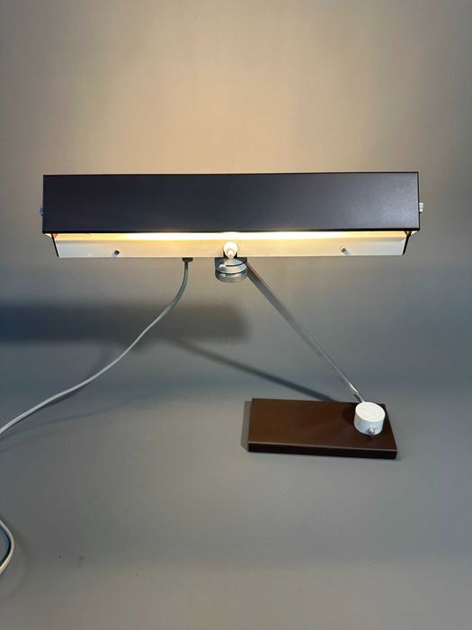 Lampka kreślarska Klaus Musinowski Veb Halle DDR lata 60-te