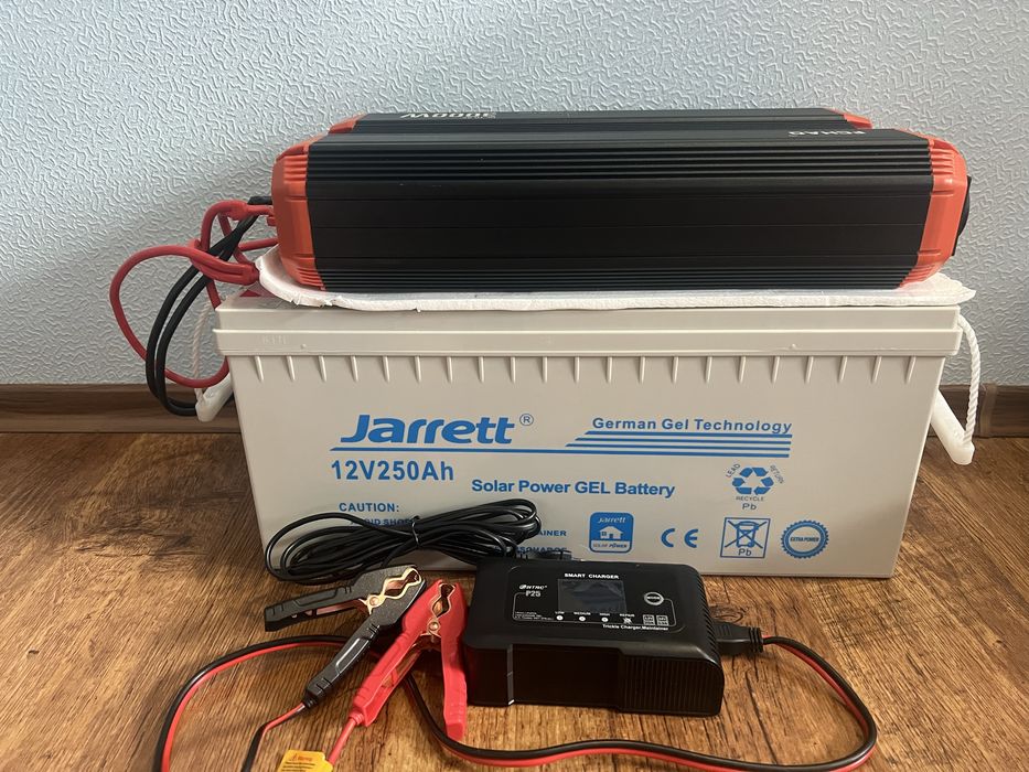 Комплект ДБЖ (інвертор 3Kw, гелевий акум 250А, зарядка 25А)