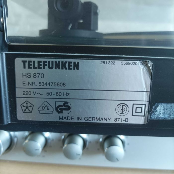 Програвач вінілу Telefunken HS 870 Direct Drive Quartz Automatic