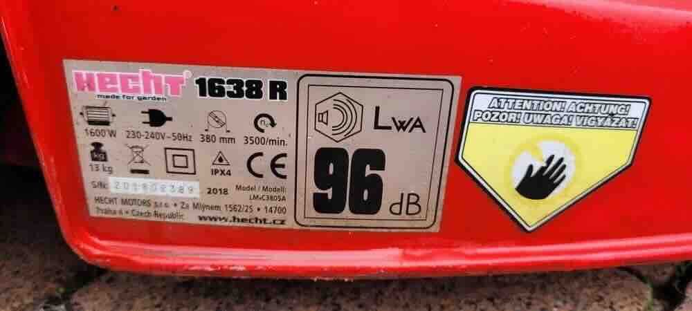 Kosiarka elektryczna - HECHT 1638 R 1600W