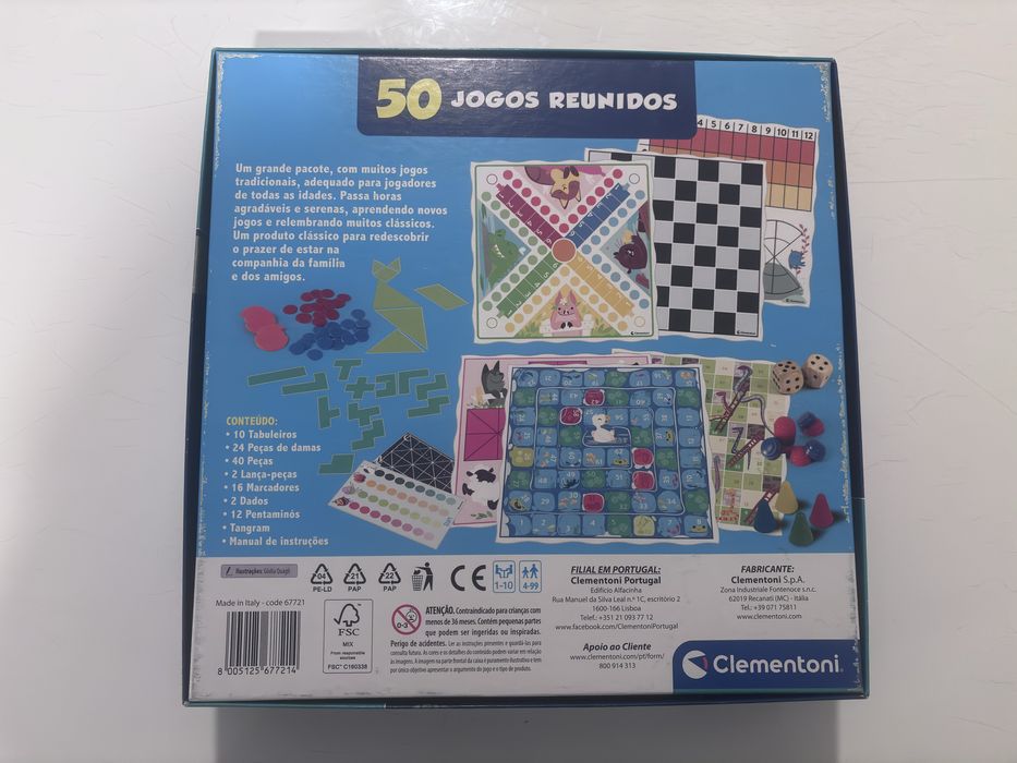Jogos Clementoni A Volta ao Mundo + 50 Jogos Reunidos