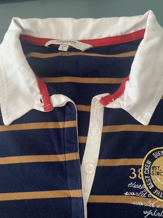 Polo manga comprida . Marca Quebramar