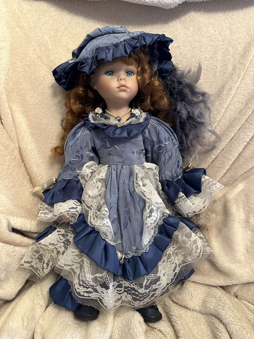 Porcelanowa duża lalka 40cm kolekcjonerska