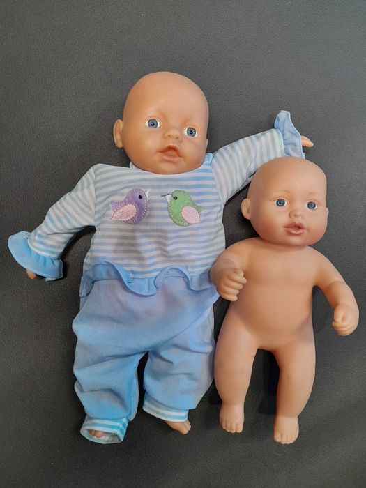 Born☆Free Dwie lalki. Vintage Zapf Creation. 2008 WATER BABIES RUBBER