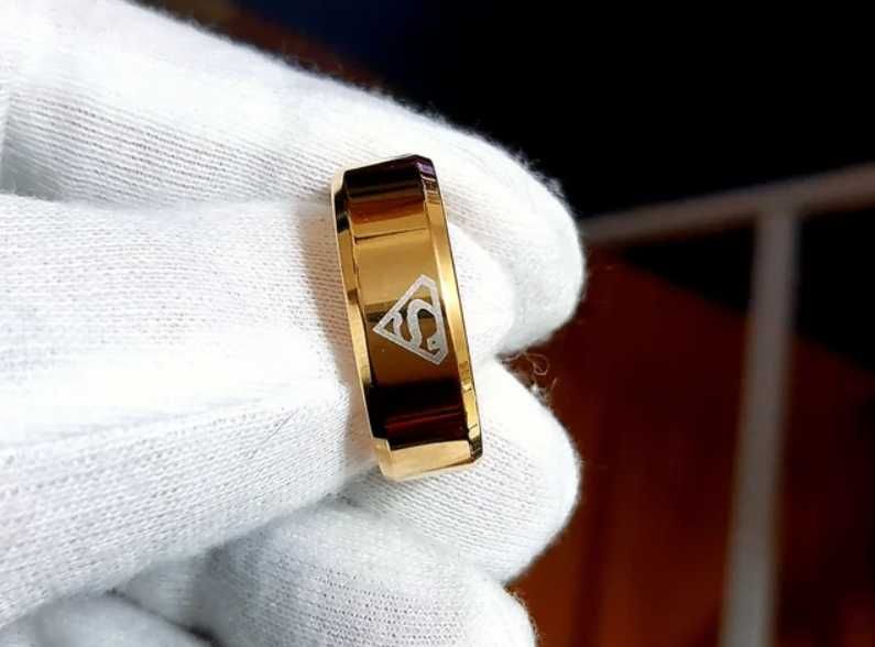 Anel de 8mm " Superman " Nº29 em Aço