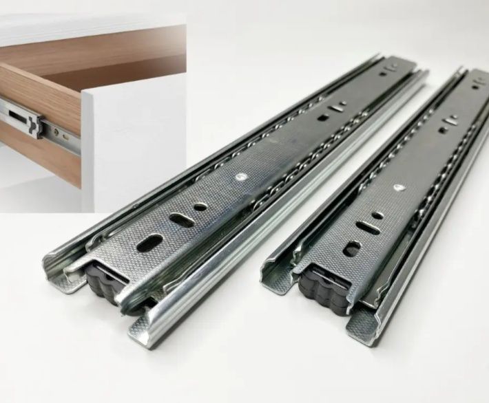 Направляющие телескопические шариковые для ящиков длина 250 - 500мм