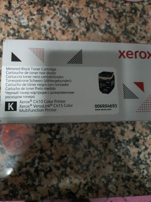 Cartucho de toner preto medido