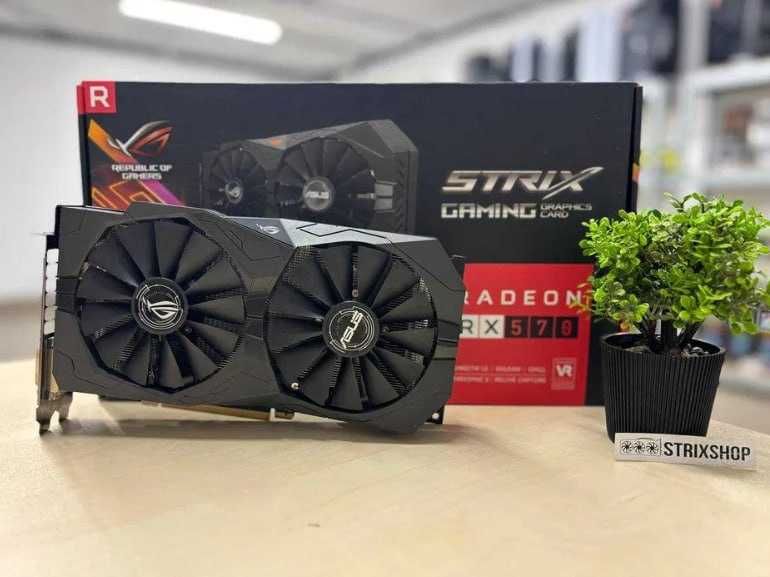Відеокарта ASUS AMD RADEON RX 570 4GB STRIX Б/в + Гарантія 3 місяці