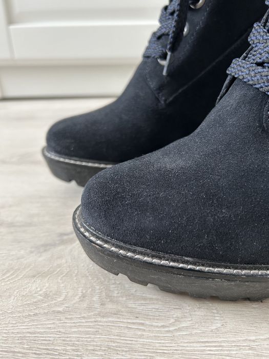 Granatowe botki Tommy Hilfiger