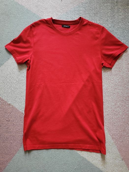 Męski T-shirt Outhorn czerwony r. S 100% bawełna – nowy bez metki