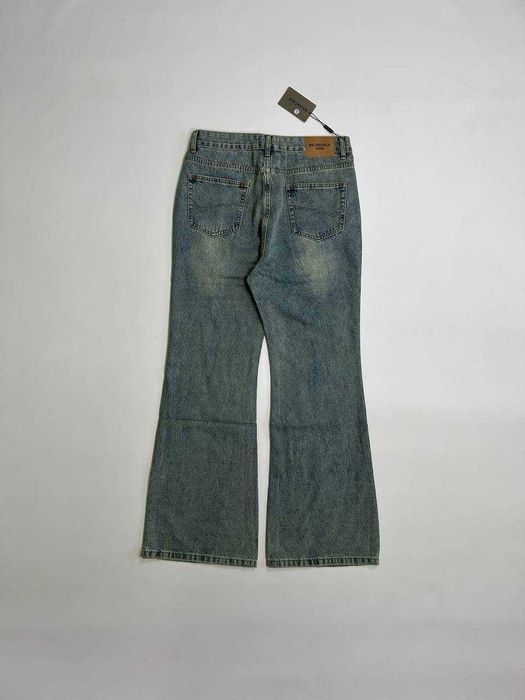 Джинси BALENCIAGA flared faded washed jeans клеш кльош джинсы archive