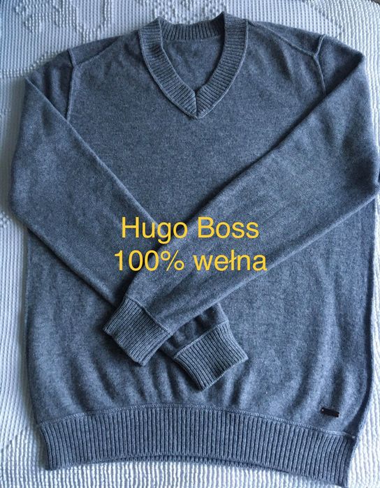 Sweter Hugo Boss Orange-100% virgin wool unisex