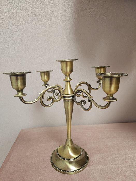 Металевий свічник канделябр підсвічник подсвечник на 5 свечей свічок