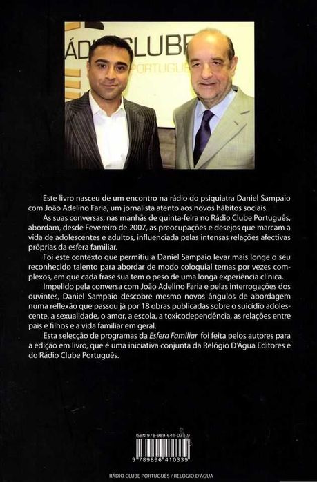 Livro 'Conversas com João Adelino Faria de Daniel Sampaio '