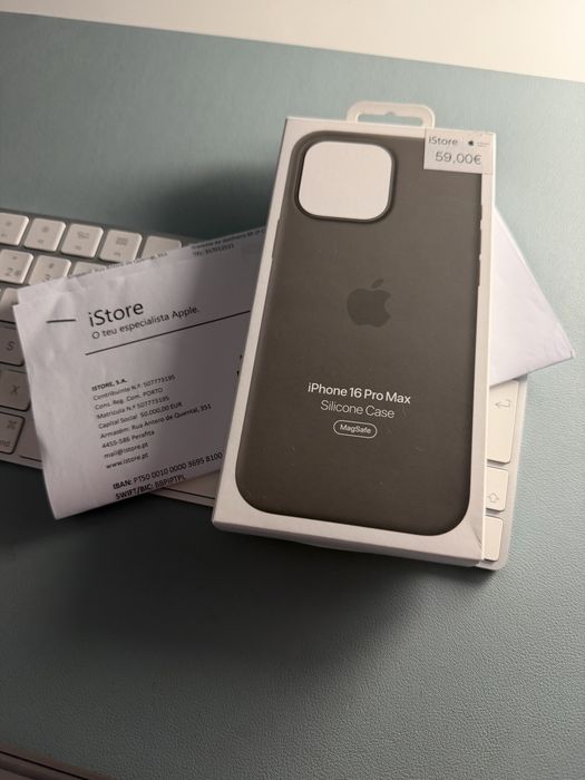 Capa Silicone para Apple iPhone 16 pro max