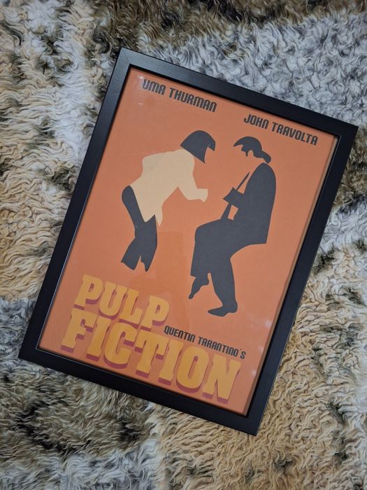 Plakat Poster 90s Movie Vintage Retro Film Pulp Fiction Łódź