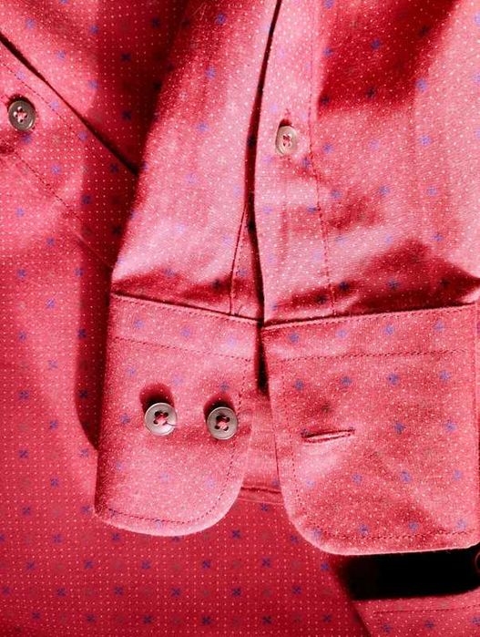 Koszula męska Recman - bordowa slim fit 40 (176-182)