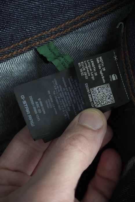 Чоловічі джинси оригінал G-STAR RAW ARC 3D Dark Indigo  3D RAW Denim  W29 L32