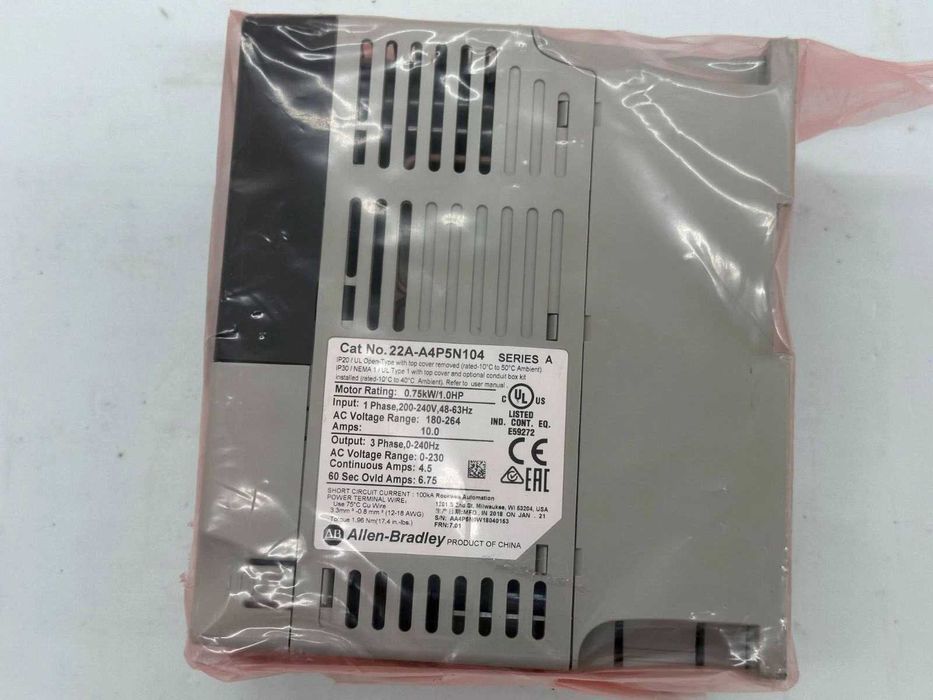 Частотный преобразователь ALLEN BRADLEY 22A-A4P5N104 0,75 кВт/ 4,5А