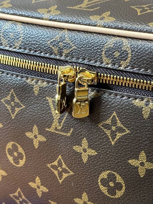 Косметичка Louis Vuitton 1:1, люкс, кожа, канва,  Луи Витон, 24*18 см