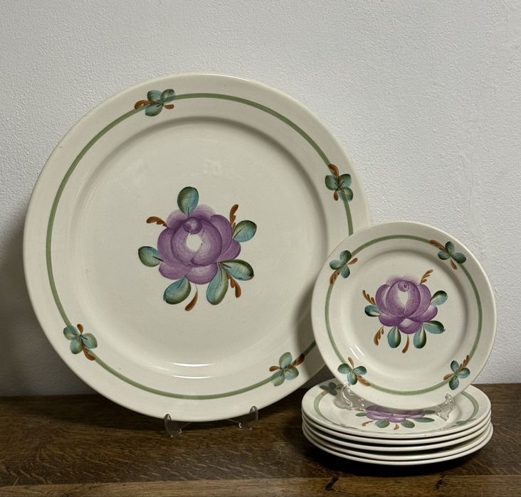 Вінтажний сервіз для десертів Буди «Живопис». В. Куц.