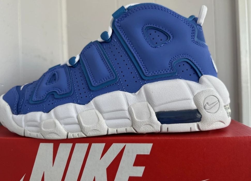 Nike  Air More Uptempo TD Medium Blue Battle-Blue White