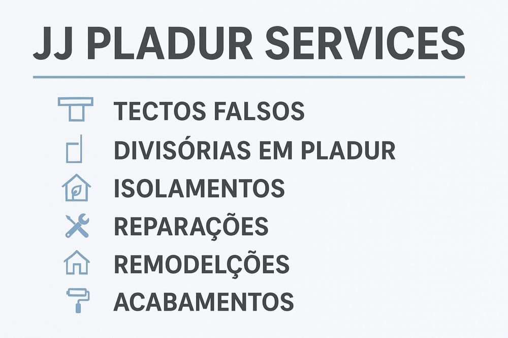 JJ Pladur Services – Tectos, Divisórias e Remodelações