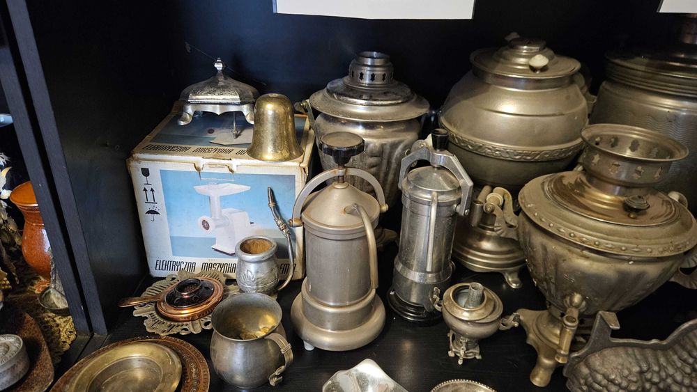 Zestaw samowarów - kolekcja vintage i PRL
