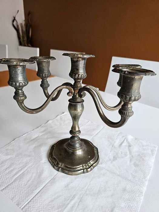 Candelabro retangular para 5 velas