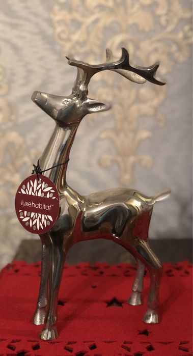 Олень металлический винтажный