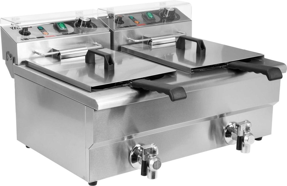 Frytkownica z zaworem spustowym  2X12L