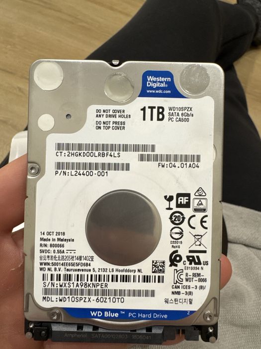 Жорсткий диск HDD WD 2.5 1TB WD10SPZX