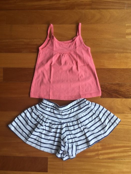 Conjunto menina 3/4 anos verão