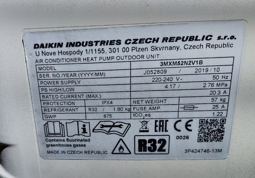 Peças AC Daikin (3MXM52N) unidade exterior