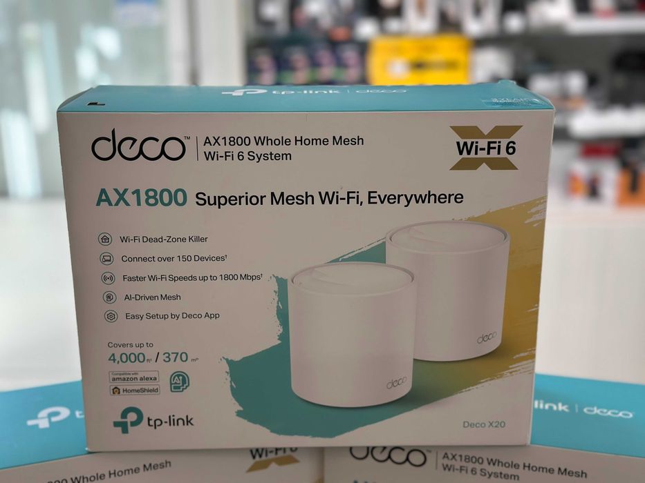 Router TP-LINK Deco X20 2.4/5 GHz (DualBand), Wi-Fi Mesh (2 szt.)/RATY